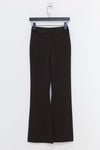 SWAYING/KNIT bootcut knitted loose trousers SW23SS3B14 dark gray PS60